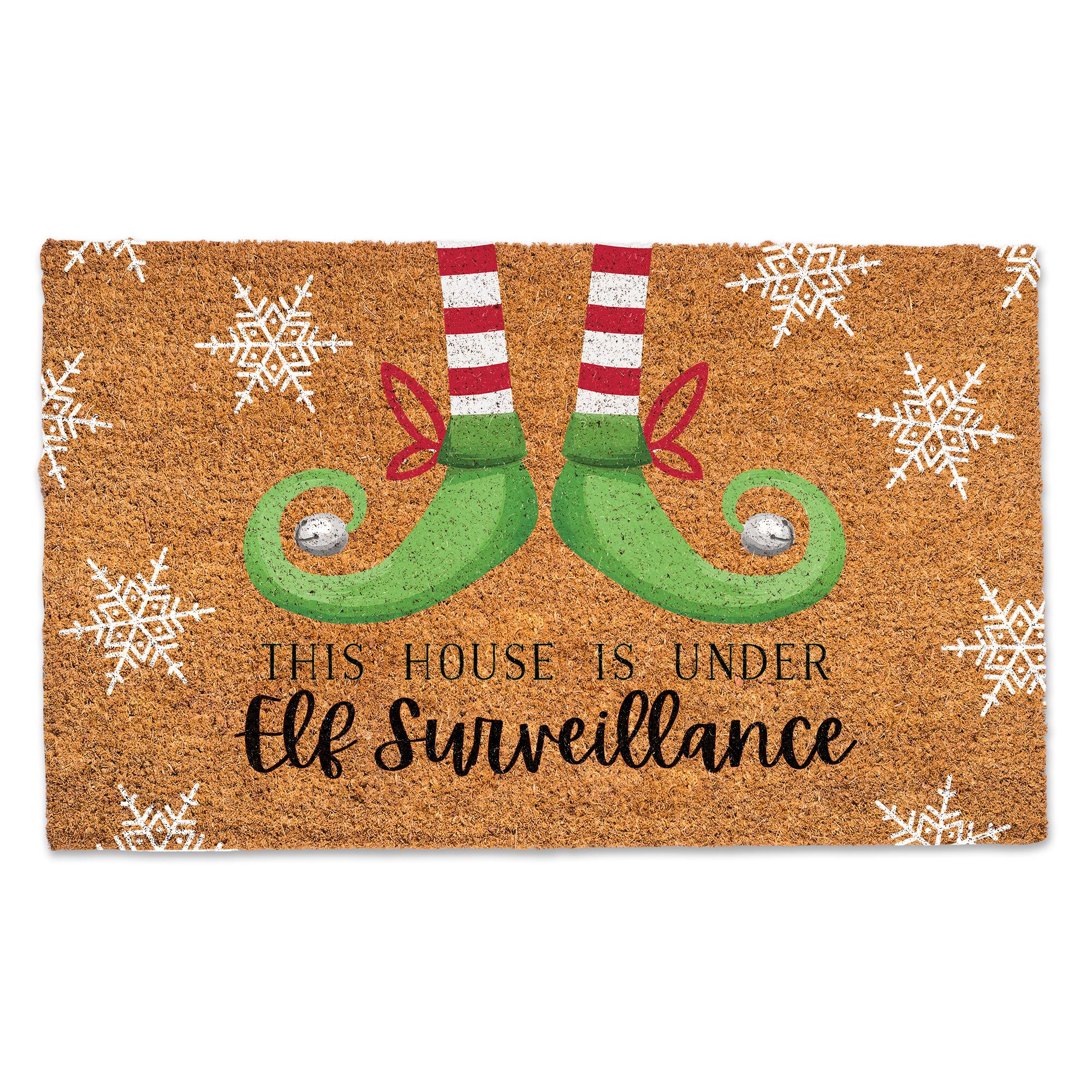Under Elf Surveillance Doormat